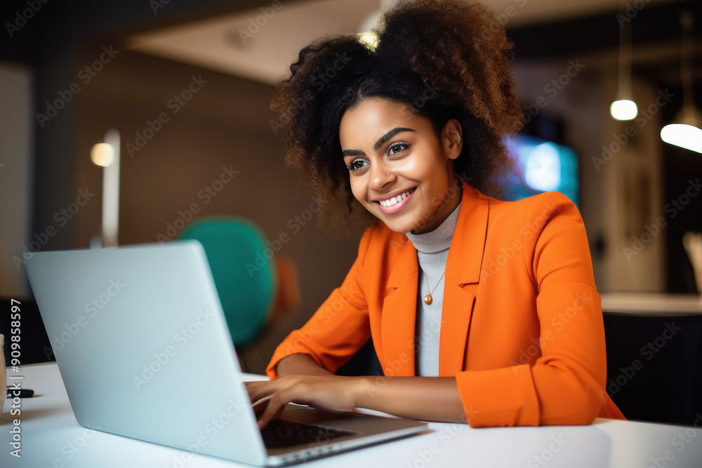 young indian business woman working on laptop young indian business woman working on laptop