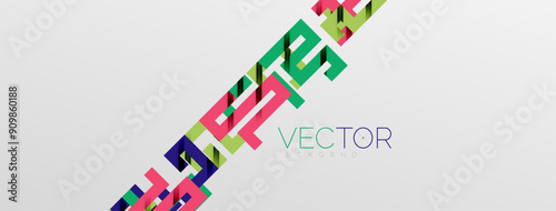 Color bend lines with shadow texture effect. Vector Illustration For Wallpaper, Banner, Background, Card, Book Illustration, landing page