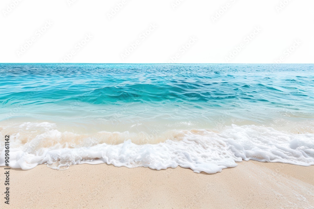 clear blue ocean isolated on white background copy space. clear blue ocean isolated on white background copy space.