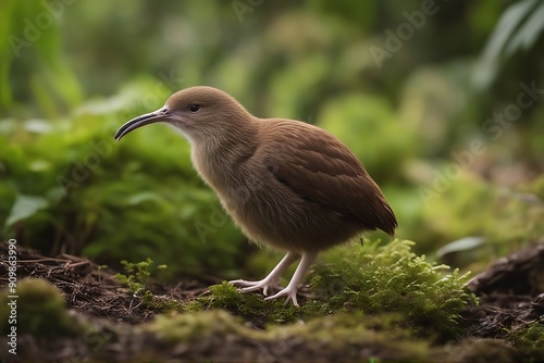 island bird brown long endemic strange cute rare flightless the close kiwi beak new picture north horizontal zealand little feathers species animal mammal rodent nature wildlife wild otter mouse fur photo