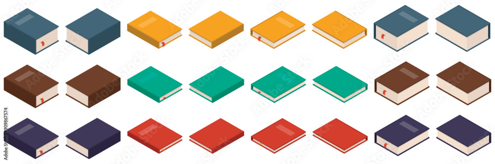 An engaging and vibrant assortment of pixel art books, showcasing various colors and styles, ideal for digital use An engaging and vibrant assortment of pixel art books, showcasing various colors and styles, ideal for digital use