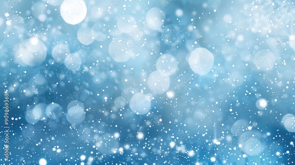 blue snowstorm bokeh effect background blue snowstorm bokeh effect background