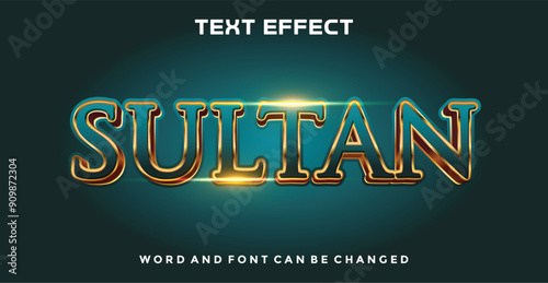 Sultan editable text effect