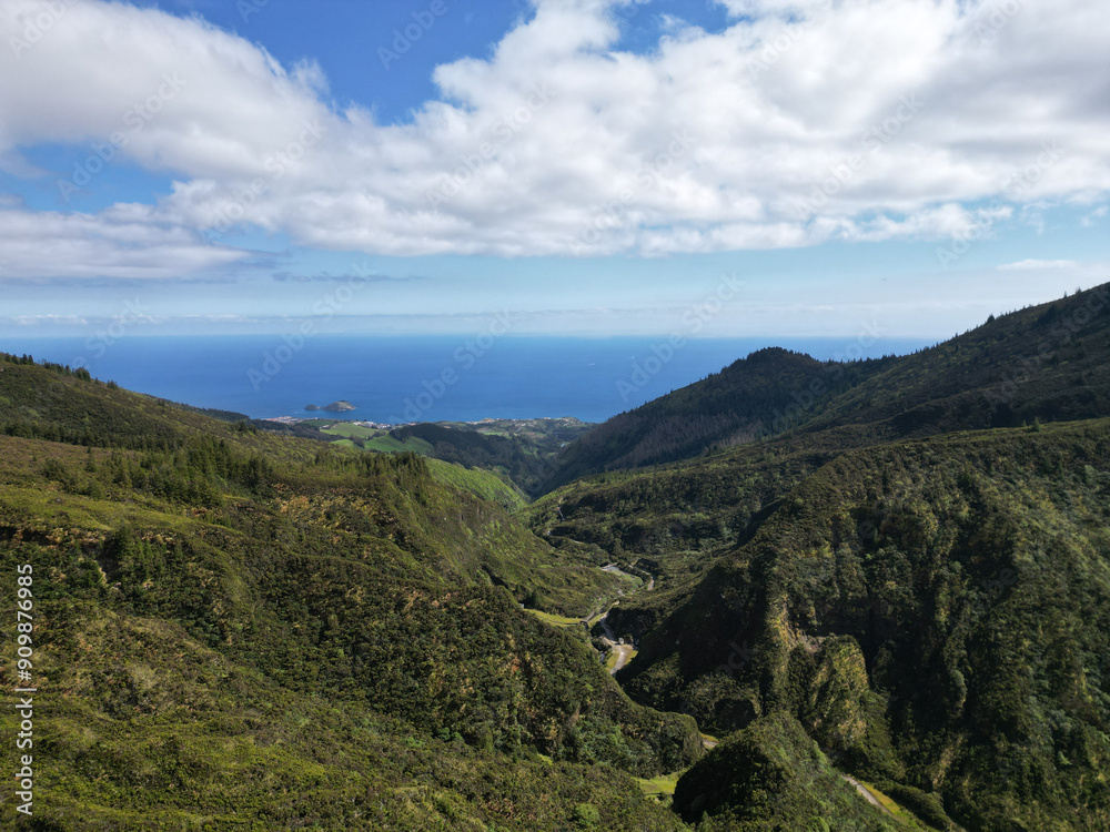 Φωτογραφία Azores, amazing View to Lagoa do Fogo, Sao Miguel Island in Azores, Portugal