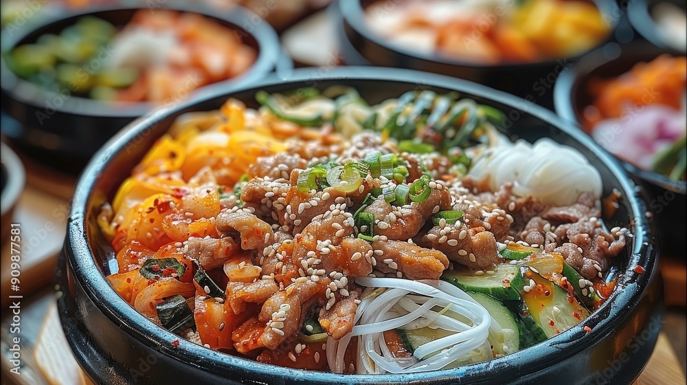 Korean food, gimbob. Generative AI. Korean food, gimbob. Generative AI.