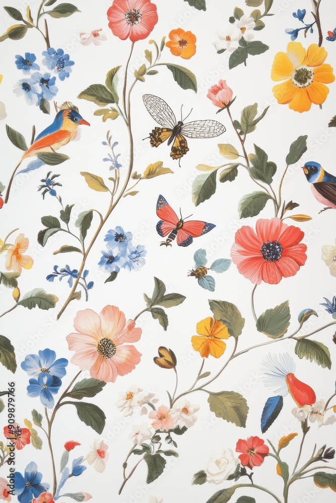 Pattern with flowers abstract Background Pattern with flowers abstract Background