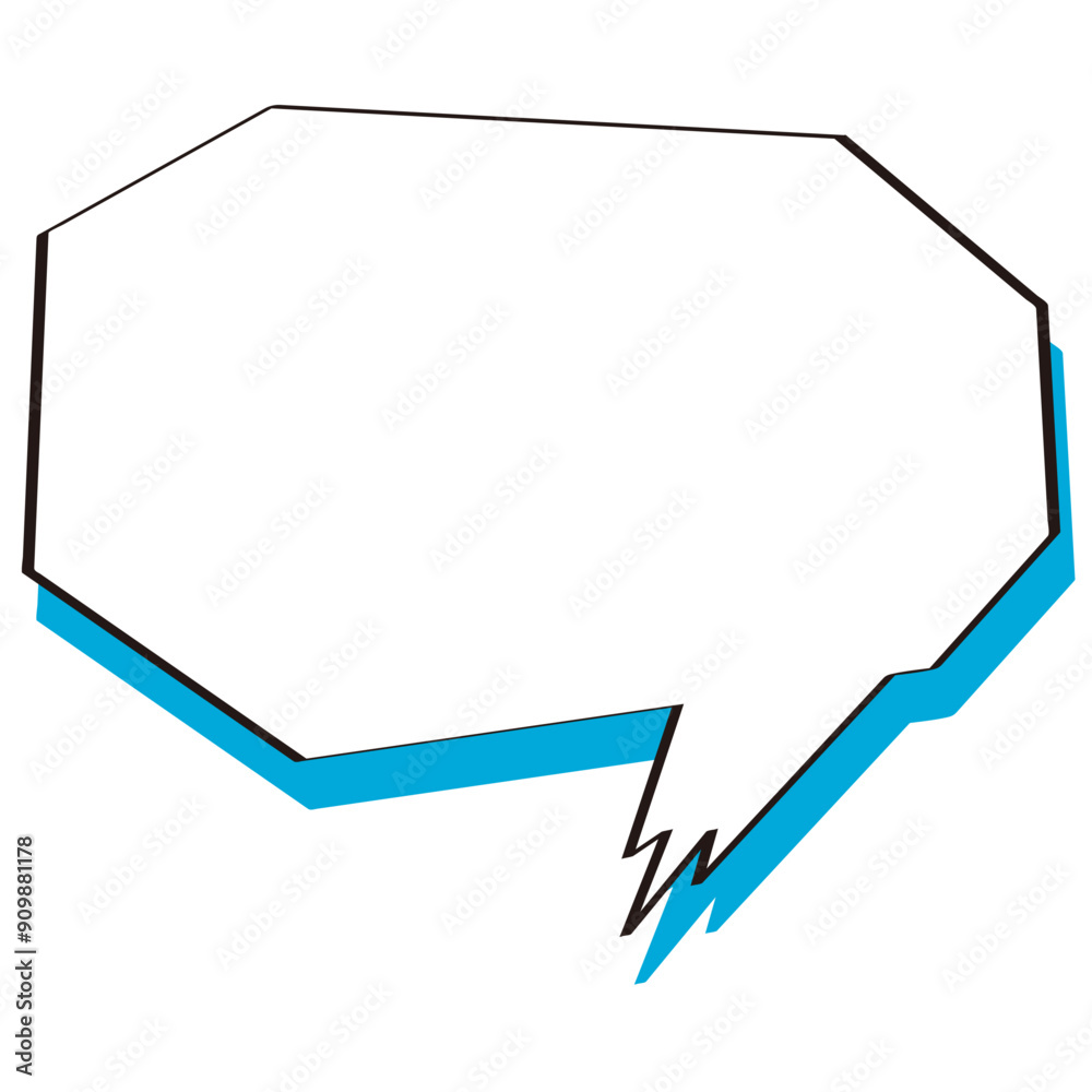 広告やマンガに使えるシンプル吹き出しフレーム10