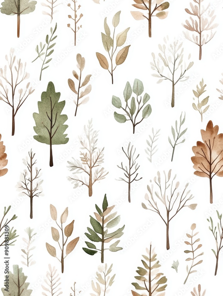 Autumn seamless pattern with leaves Autumn seamless pattern with leaves