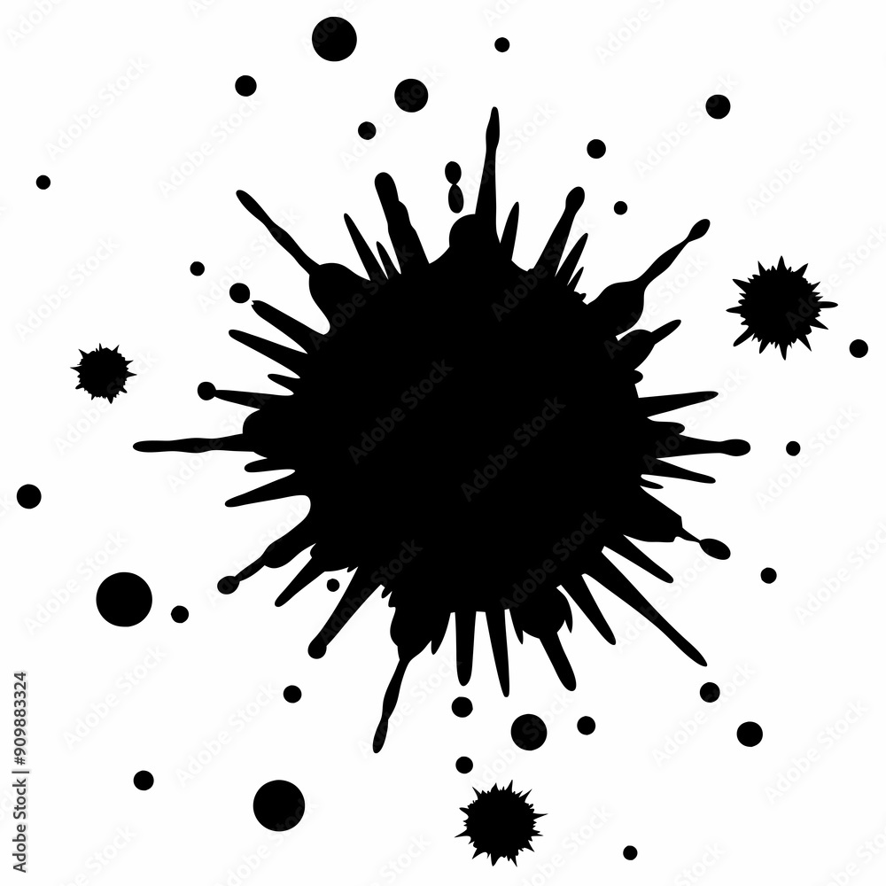 several distinct black brush strokes in various styles and intensities are arranged in two horizontal rows