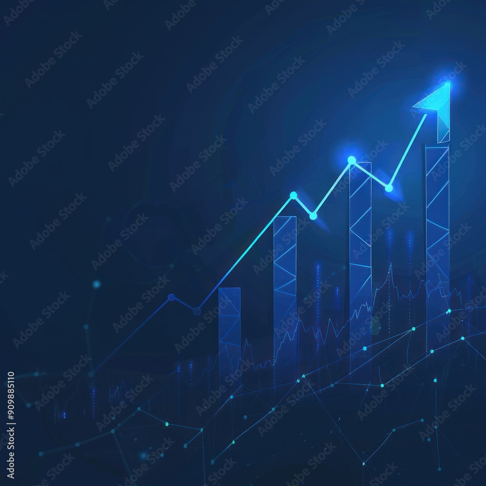 Growth and Upward Trend - Business Success Visualization Growth and Upward Trend - Business Success Visualization