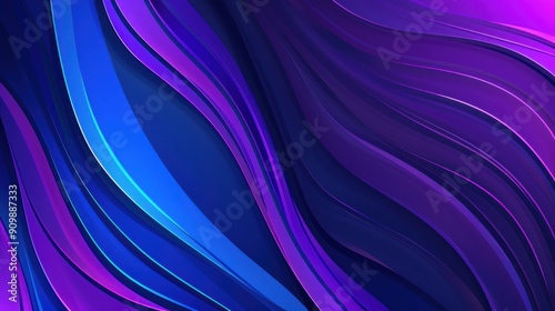 Abstract Blue and Purple Swirls