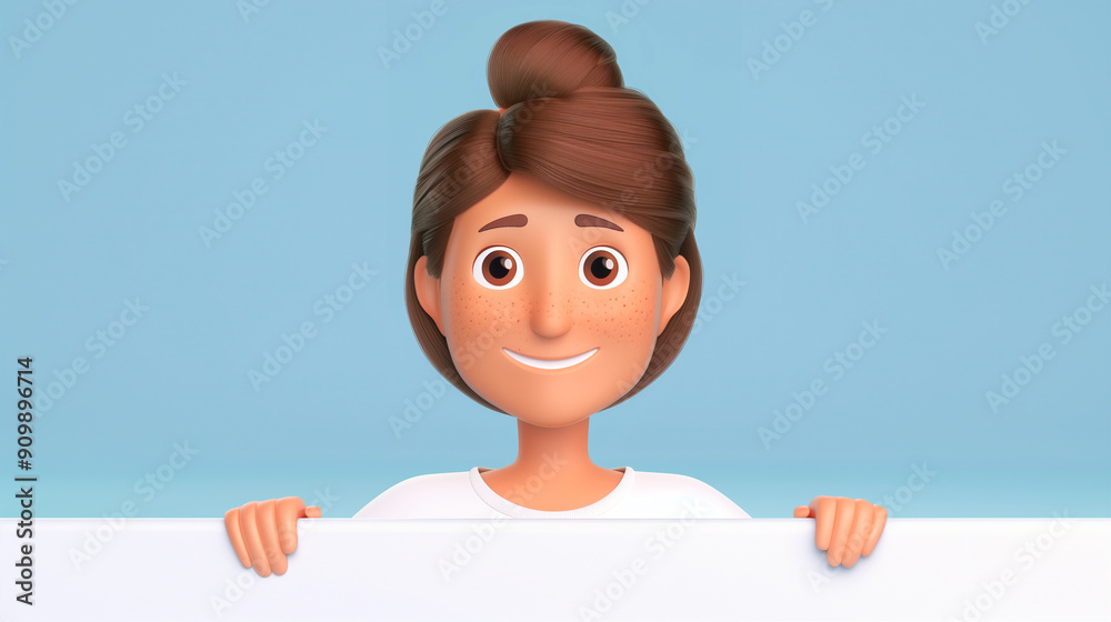Smiling person and happy cartoon character. Cheerful expression with a bright background. Perfect for illustrations and animated content Smiling person and happy cartoon character. Cheerful expression with a bright background. Perfect for illustrations and animated content