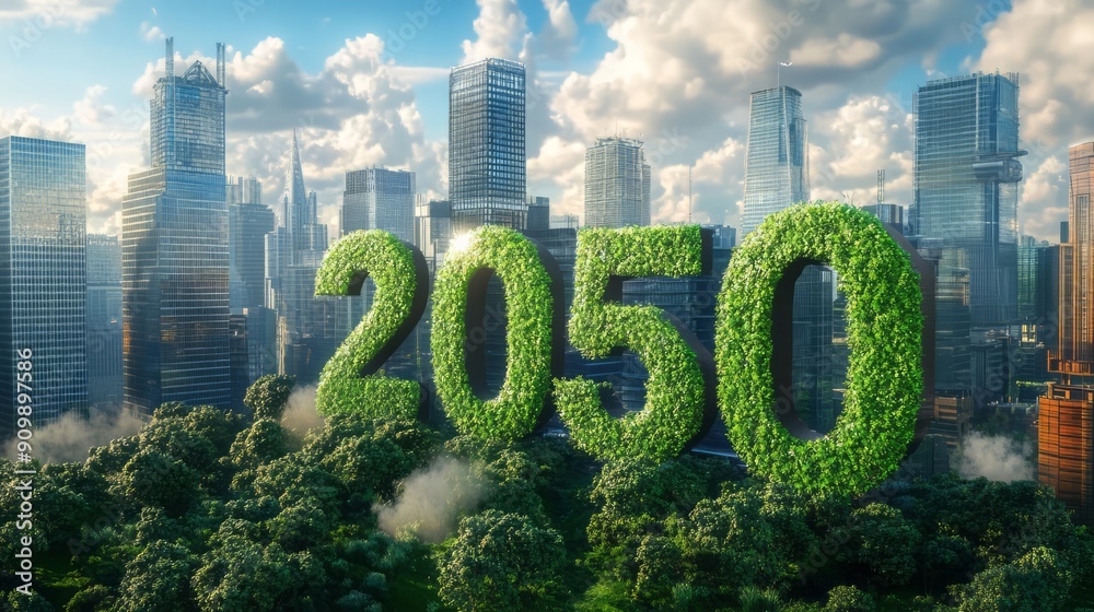 Net Zero by 2050 Zero Carbon Emissions Target Carbon Neutral Zero