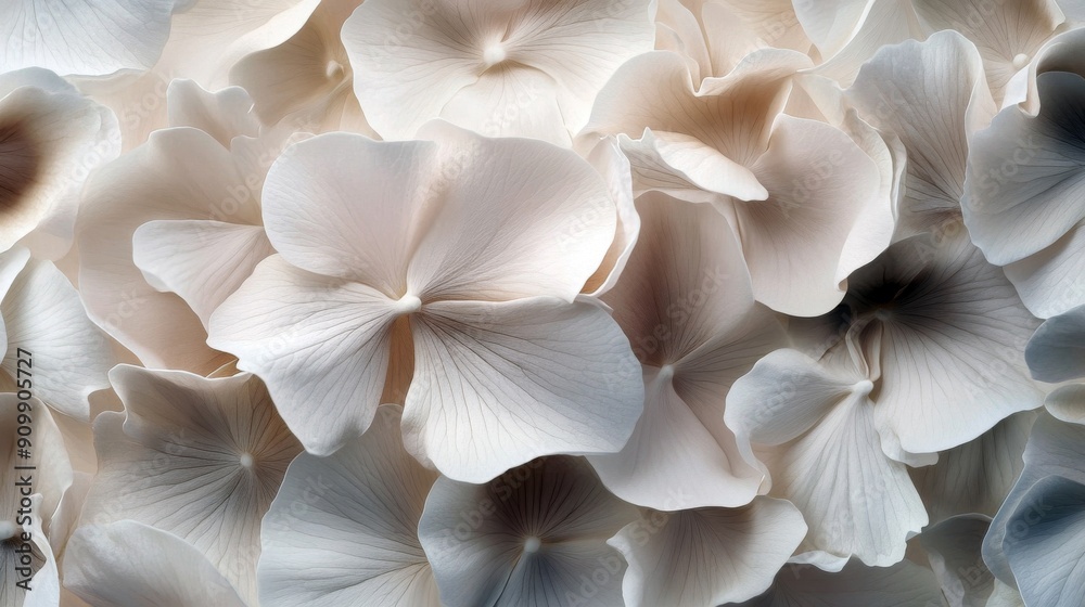 Ethereal Elegance: Soft Beige and Cream Petal Floral Background Ethereal Elegance: Soft Beige and Cream Petal Floral Background