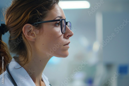 Doctor examining a patient stethoscope Ai generative image