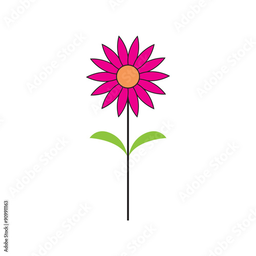 beautiful flower icon