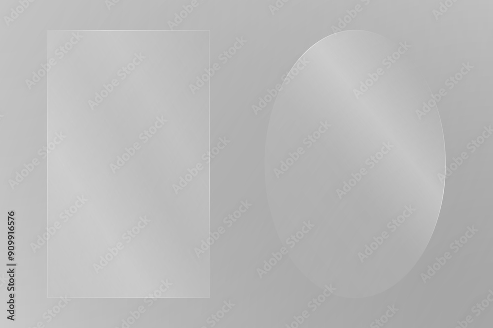 set of glass of different sizes and shapes. Light effect for a picture or a mirror. glass, windows, picture frames with reflection.Png illustration set of glass of different sizes and shapes. Light effect for a picture or a mirror. glass, windows, picture frames with reflection.Png illustration