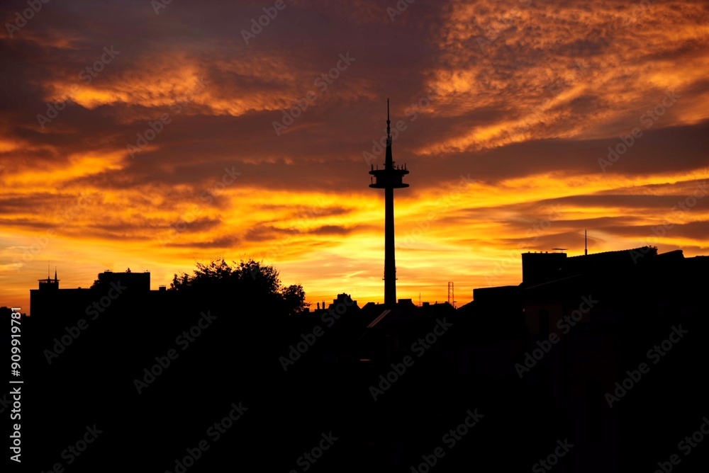 sunset in the city sunset in the city
