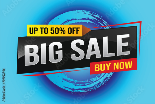 Big sale buy now poster banner graphic design icon logo sign symbol social media website coupon Banner design template for marketing. Special offer promotion retail

