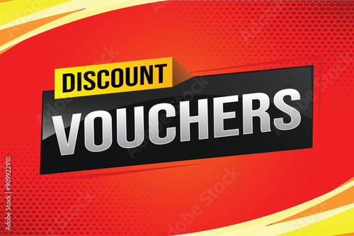 discount voucher vouchers special offer poster banner graphic design icon logo sign symbol social media website coupon advertising store shop online, website, landing page

