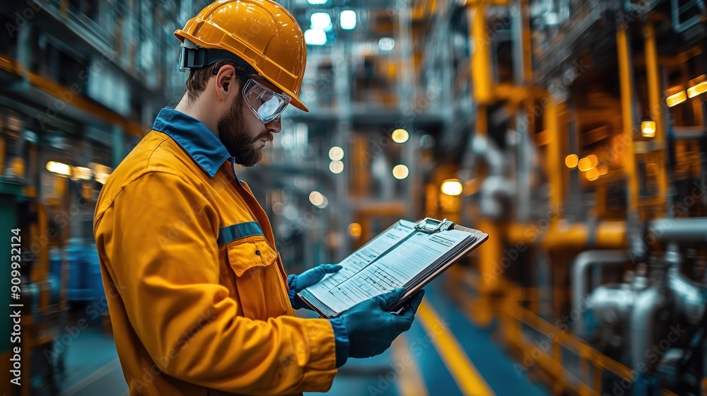 Minimalist engineer coordinating logistics on a jack-up rig, [Logistics Management], [Offshore Work], No logo, No Trademark, No text, minimal concept with copy space for stock photo