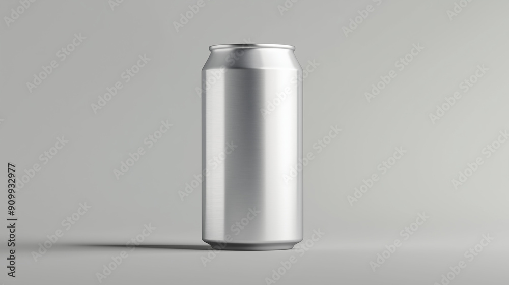 Blank Mockup design template of grey aluminum energy cold drink soda can isolated on grey background copy space for text and design Blank Mockup design template of grey aluminum energy cold drink soda can isolated on grey background copy space for text and design