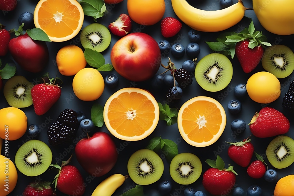 various Healthy background Fresh fruits food various Healthy background Fresh fruits food