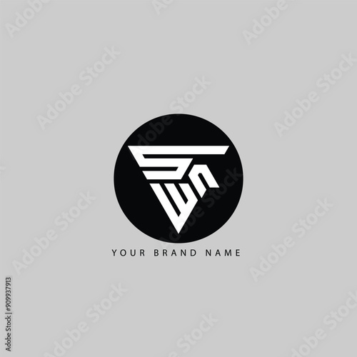 SEN letter logo design