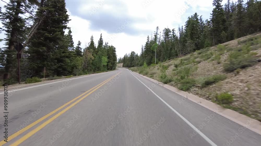 Hyperlapse Driving of Bryce Canyon Scenic Drive Southbound 01 Front View Fast Utah Southwest USA Hyperlapse Driving of Bryce Canyon Scenic Drive Southbound 01 Front View Fast Utah Southwest USA