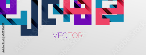 Color bend lines with shadow texture effect. Vector Illustration For Wallpaper, Banner, Background, Card, Book Illustration, landing page