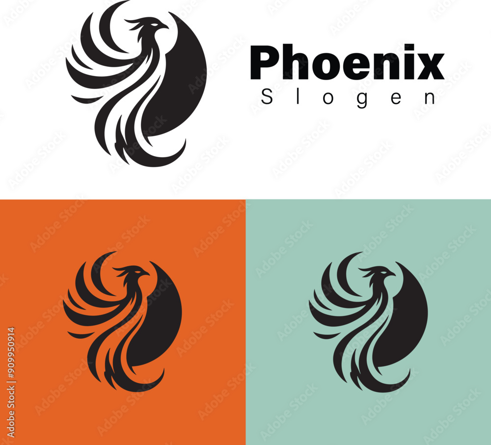Phoenix Logo 2d black vector Phoenix Logo 2d black vector
