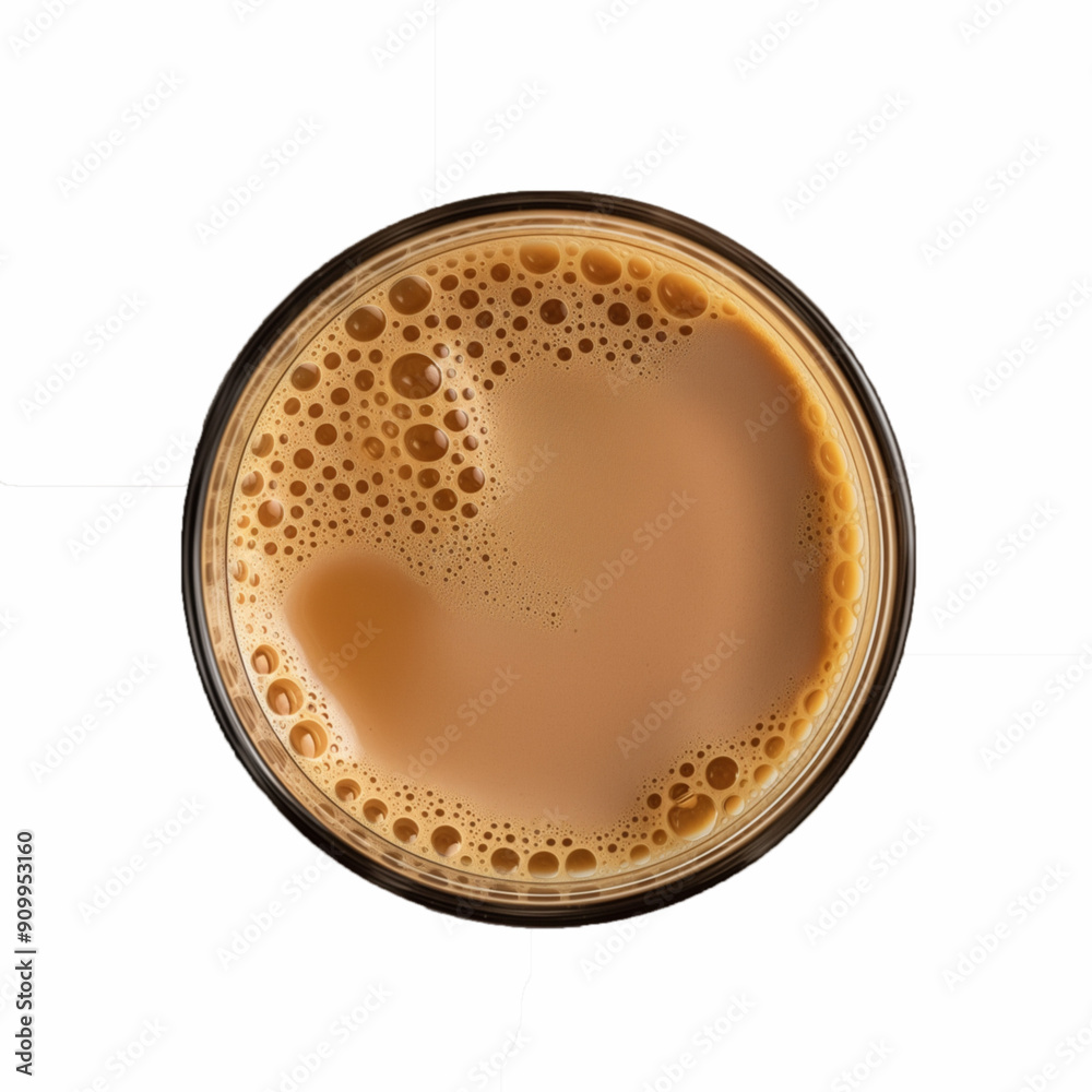 Karak Milk Chai famous indian tea on white background Karak Milk Chai famous indian tea on white background
