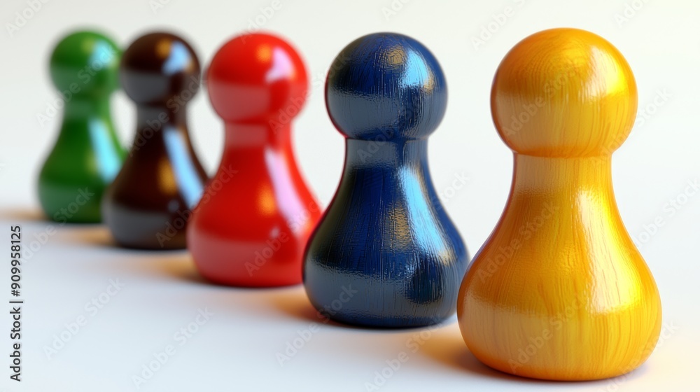 Diverse and Inclusive Business Concept with Colorful Game Pieces Representing Diversity, Equity, and Inclusion Diverse and Inclusive Business Concept with Colorful Game Pieces Representing Diversity, Equity, and Inclusion