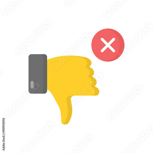 Disagree vector icon