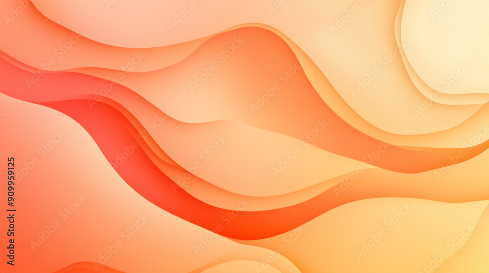 Photography Abstract Orange Wave Gradient Background Vibrant Smooth Color Flow