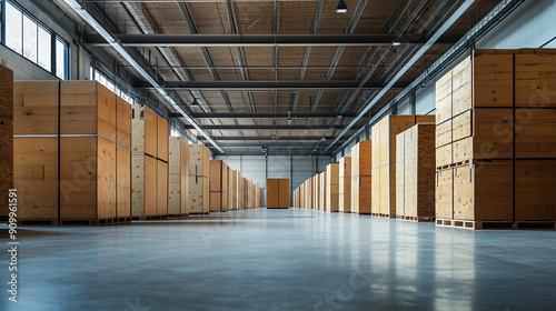 warehouse space with various boxes