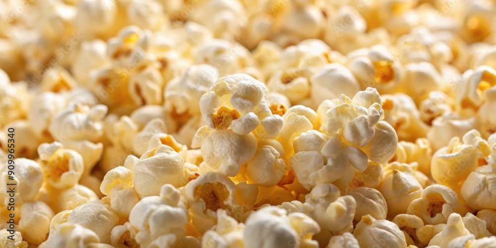 Close up of delicious and freshly popped popcorn kernels, popcorn, close up, snack, food, cinema, movie night, tasty, buttery Close up of delicious and freshly popped popcorn kernels, popcorn, close up, snack, food, cinema, movie night, tasty, buttery