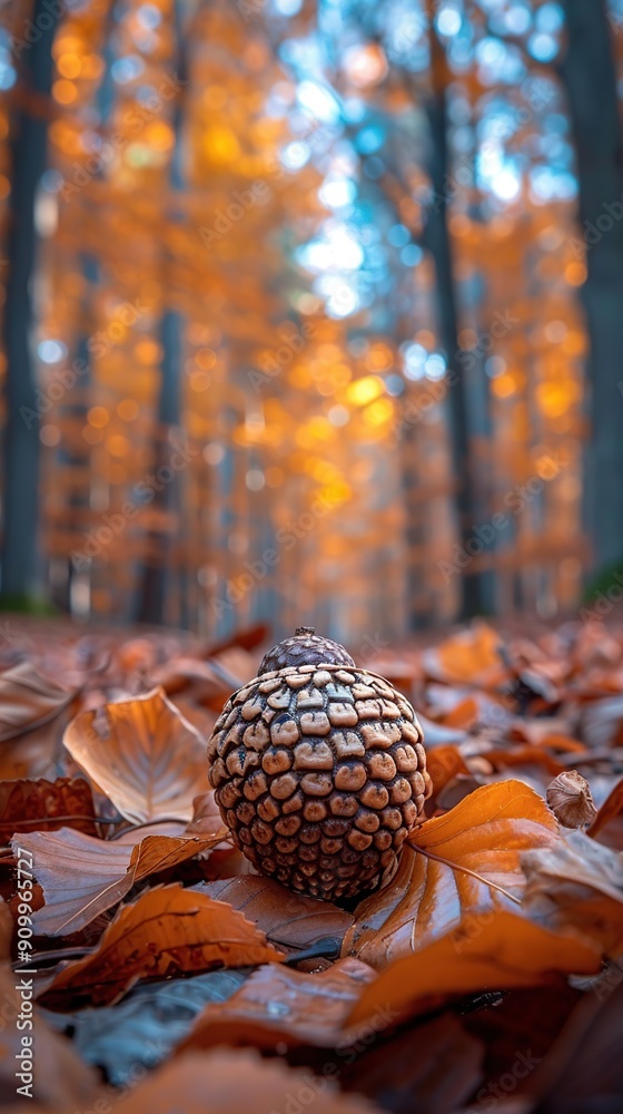 Autumn Acorn in Forest Autumn Acorn in Forest