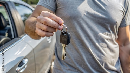 person holding car keys