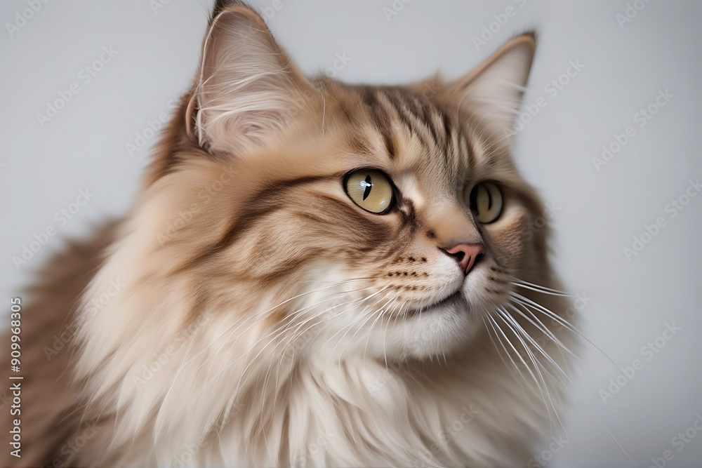 white cat siberian background kitten cute funny children pet small young animal furry portrait fluffy themes sitting studio white cat siberian background kitten cute funny children pet small young animal furry portrait fluffy themes sitting studio