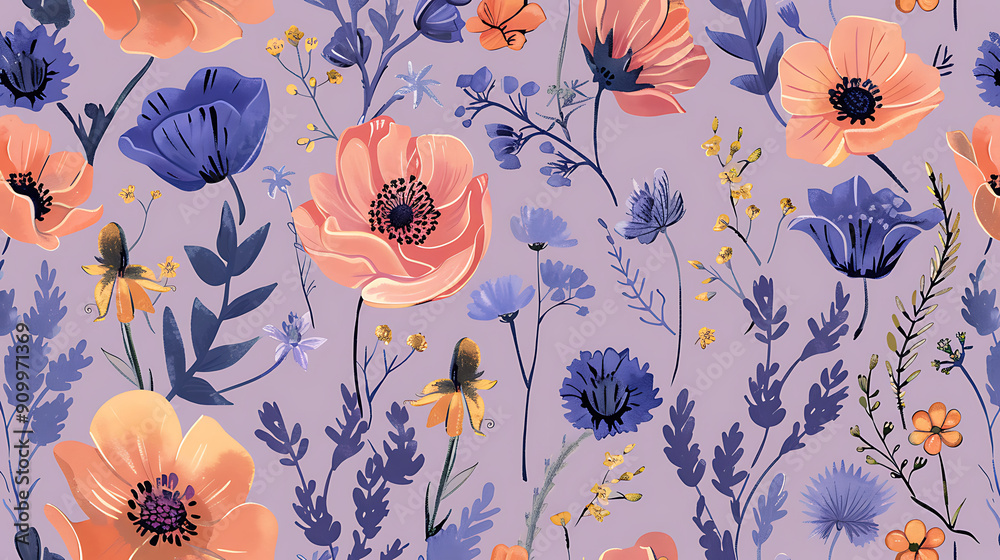 Fototapeta flower pattern