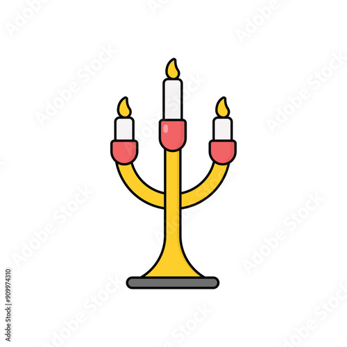 Candelabra vector icon
