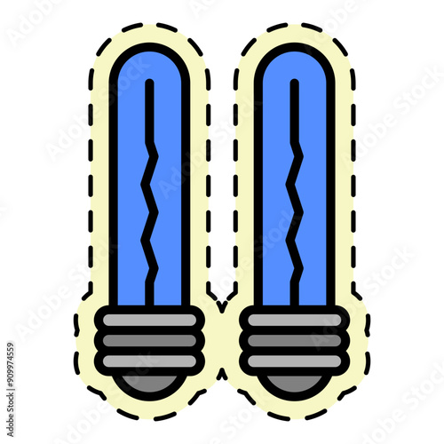 UV Lamp Sticker