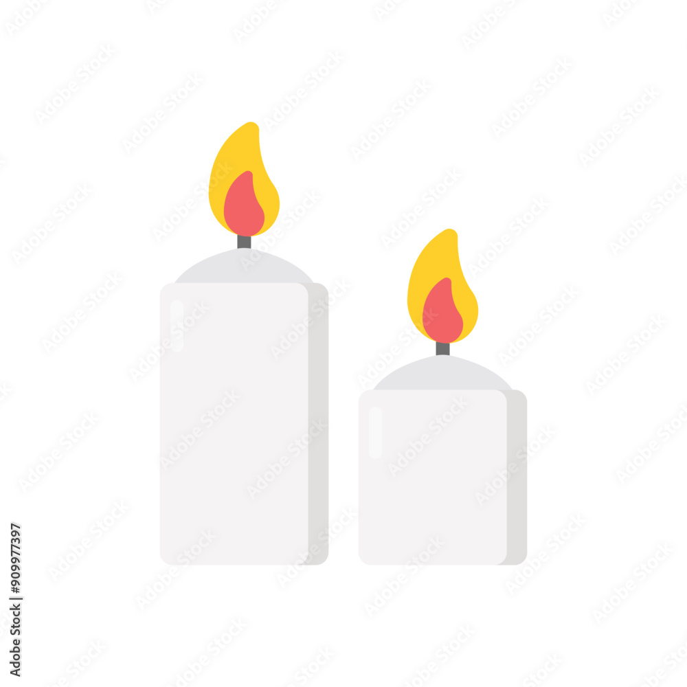Candles vector icon Candles vector icon