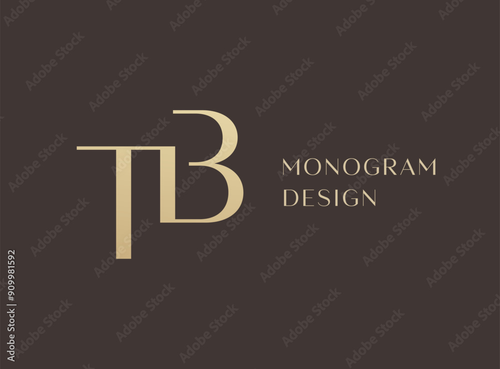 TB or BT letter logo icon design. Classic style luxury initials monogram. TB or BT letter logo icon design. Classic style luxury initials monogram.
