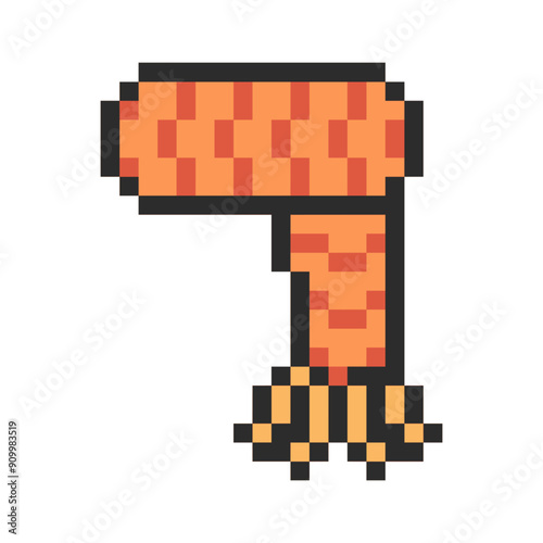 autumn shawl pixel art