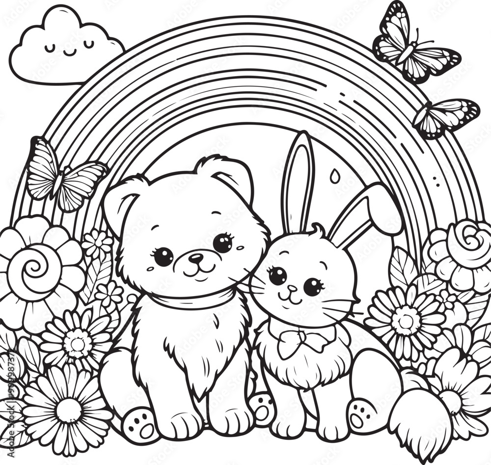 easter bunny with easter eggs easter bunny with easter eggs