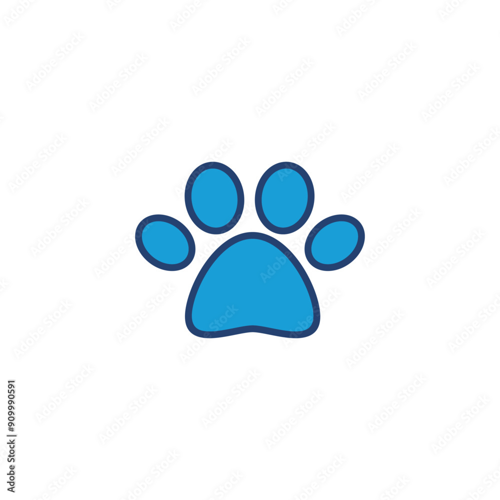 Paw icon vector. paw print icon vector. dog or cat paw Paw icon vector. paw print icon vector. dog or cat paw