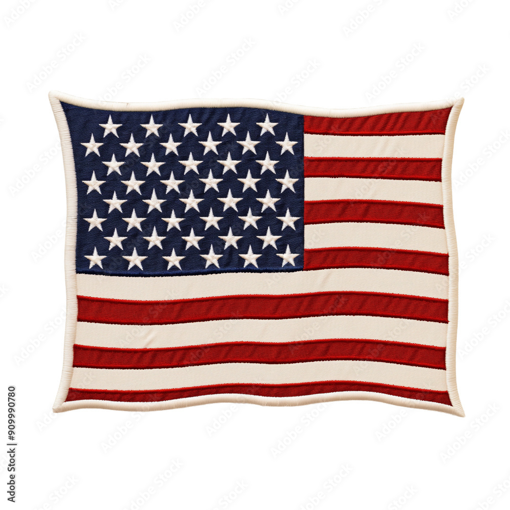 Fototapeta premium High-quality Image of the American Flag with Stars and Stripes, Perfect for Patriotic Themes and Projects