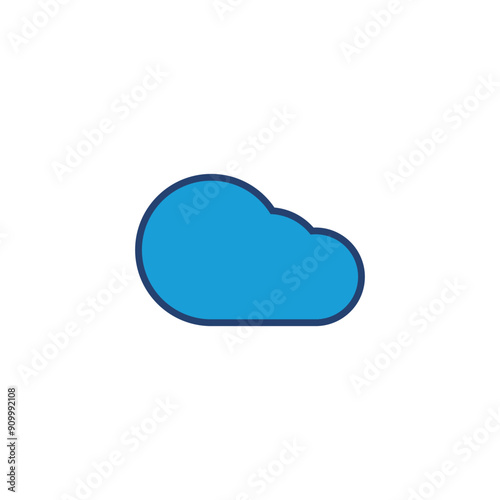 cloud icon vector. cloud vector icon